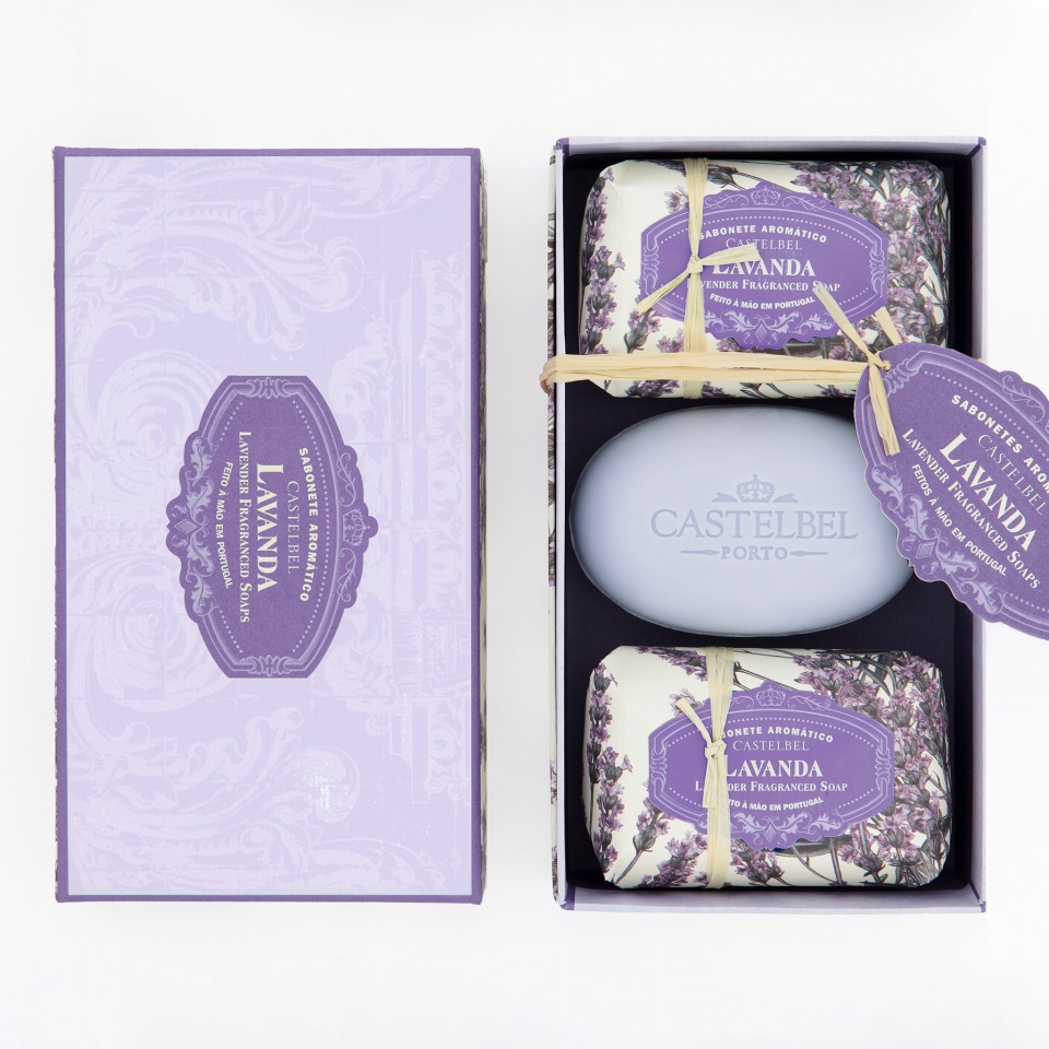 Conjunto de sabonetes Castelbel Lavanda